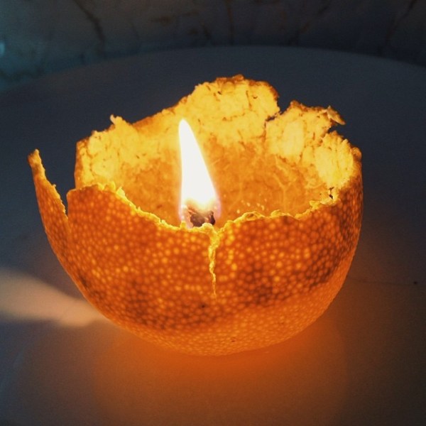 satsuma orange votive candle